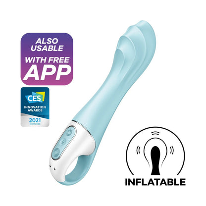 SATISFYER - AIR PUMP VIBRATOR 5+ BLUE