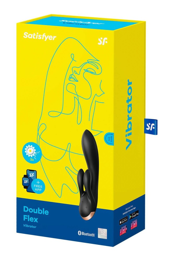 SATISFYER - DOUBLE FLEX BLACK