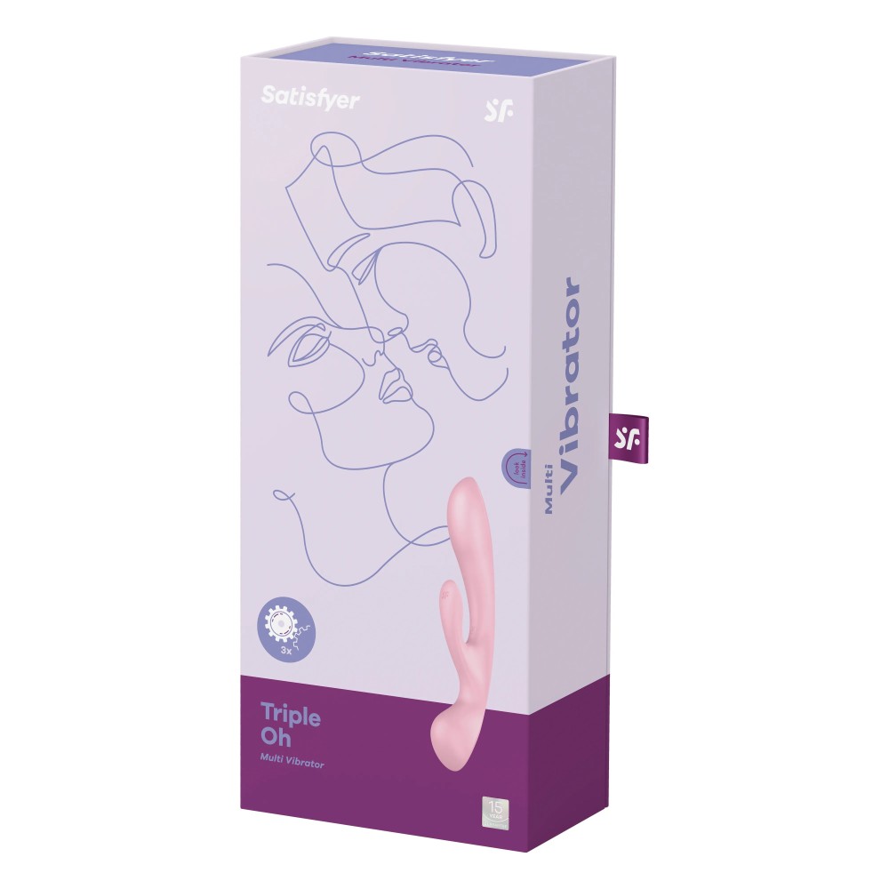 SATISFYER - TRIPLE OH PINK