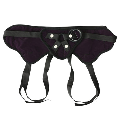 SPORTSHEETS - PLUS SIZE PLUSH ADJUSTABLE STRAP-ON HARNESS PURPLE