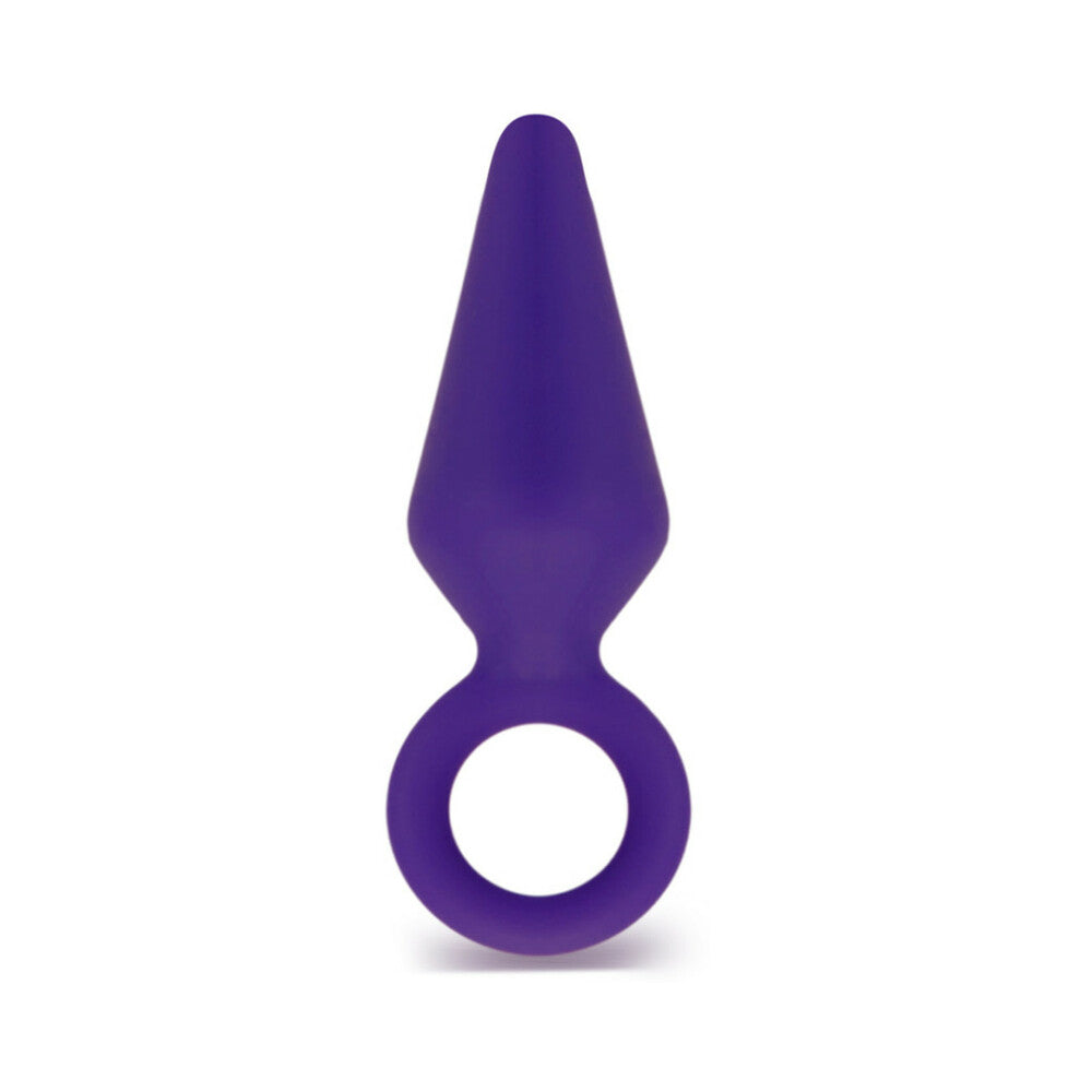 LUXE CANDY RIMMER MEDIUM SILICONE ANAL PLUG PURPLE
