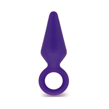 LUXE CANDY RIMMER MEDIUM SILICONE ANAL PLUG PURPLE
