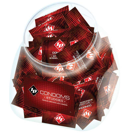 ID LUBRICANTS - ID STUDDED CONDOM JAR (144/JAR)