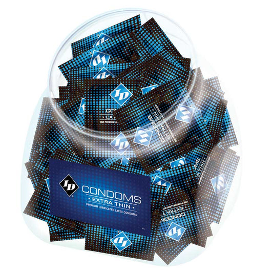 ID LUBRICANTS - ID EXTRA THIN CONDOM JAR (144/JAR)