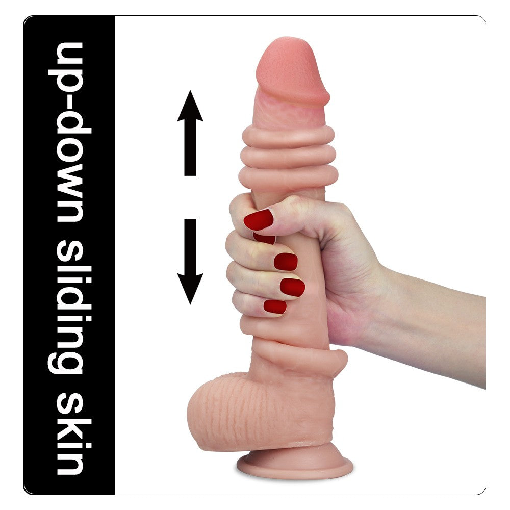 LOVETOY - 9'' SLIDING SKIN DUAL LAYER DONG 1
