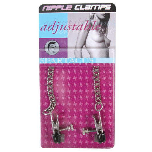 SPARTACUS - CLASSIC ADJUSTABLE NIPPLE CLAMPS RUBBER TIPPED