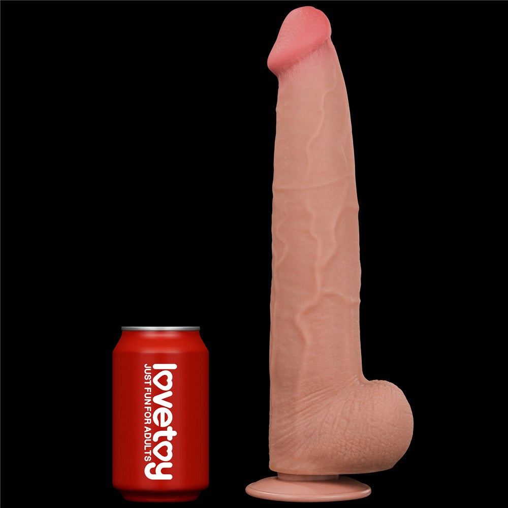 LOVETOY - 13.5'' KING SIZED SLIDING SKIN DUAL LAYER DONG
