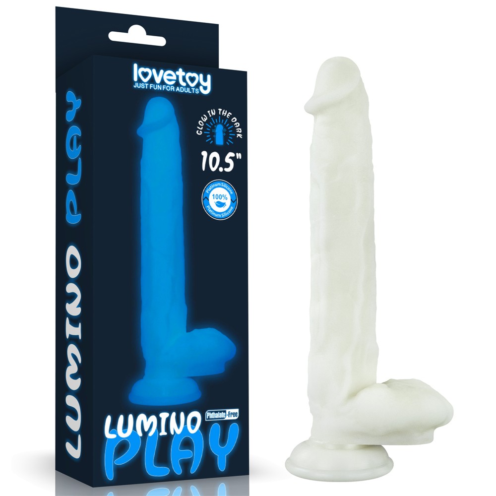 LOVETOY - 10.5'' LUMINO PLAY SILICONE DILDO_B15O50_3