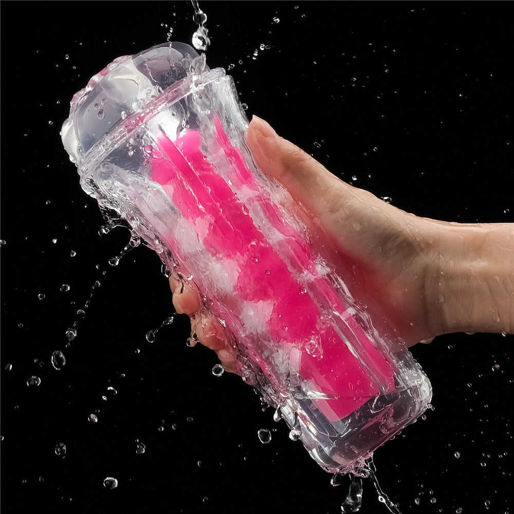 LOVETOY - 8.5'' LUMINO PLAY MASTURBATOR - PINK GLOW