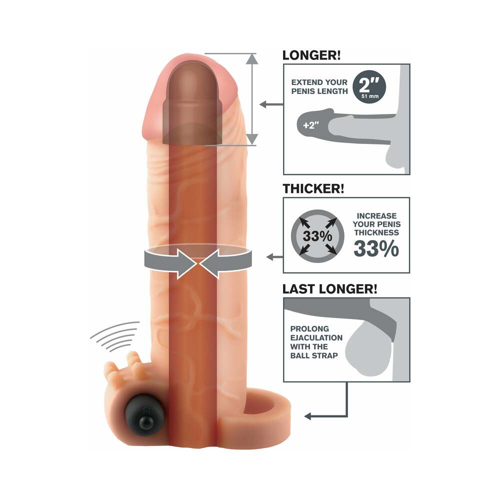 FANTASY X- TENSIONS - VIBRATING REAL FEEL 2 EXTENSION