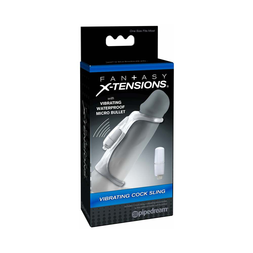 PIPEDREAM - FANTASY X-TENSIONS ANILLO VIBRADOR PARA PENE TRANSPARENTE