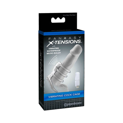 PIPEDREAM - FANTASY X-TENSIONS VIBRATING COCK CAGE CLEAR