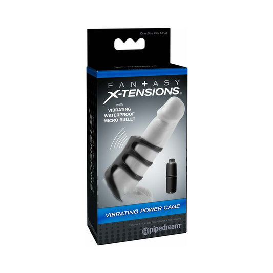 PIPEDREAM - FANTASY X-TENSIONS VIBRATING POWER CAGE BLACK