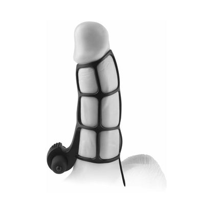 FANTASY X-TENSIONS VIBRATING DELUXE SILICONE POWER CAGE BLACK