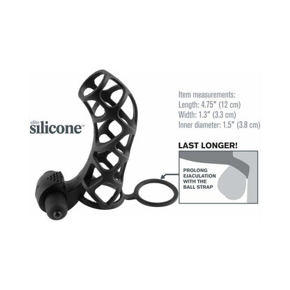 FANTASY X-TENSIONS VIBRATING EXTREME SILICONE POWER CAGE BLACK