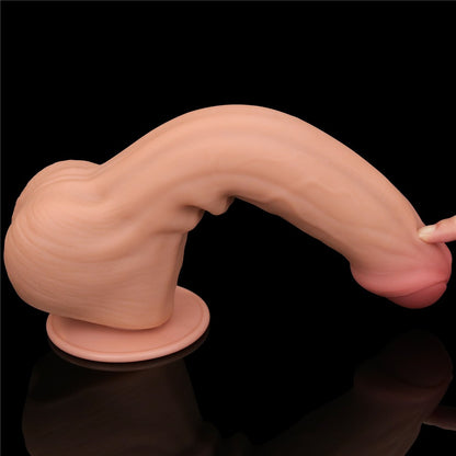 LOVETOY - 11.5'' KING SIZED SLIDING SKIN DUAL LAYER DONG