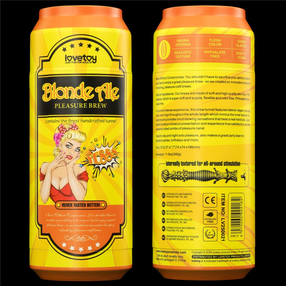 LOVETOY - PLEASURE BREW MASTURBATOR-BLOND ALE