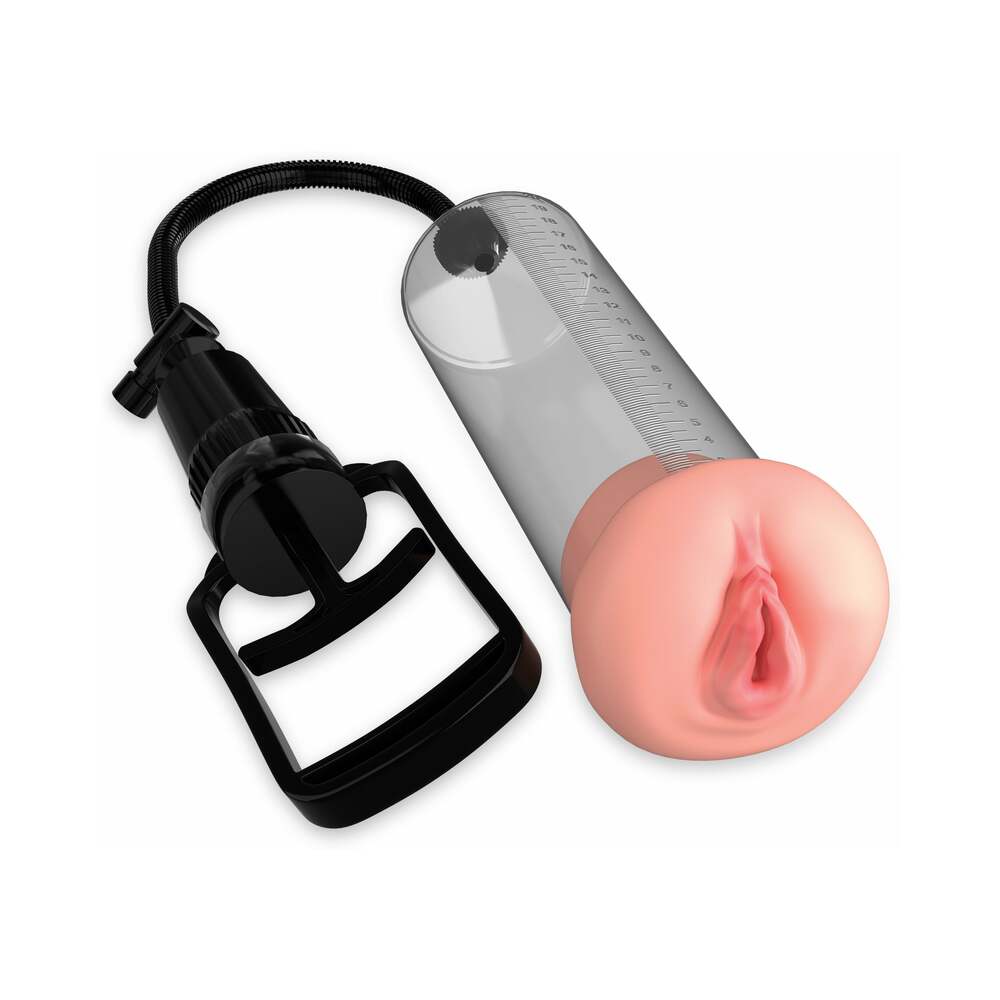 PUMP WORX FANTA FLESH PUSSY PUMP BEIGE/CLEAR