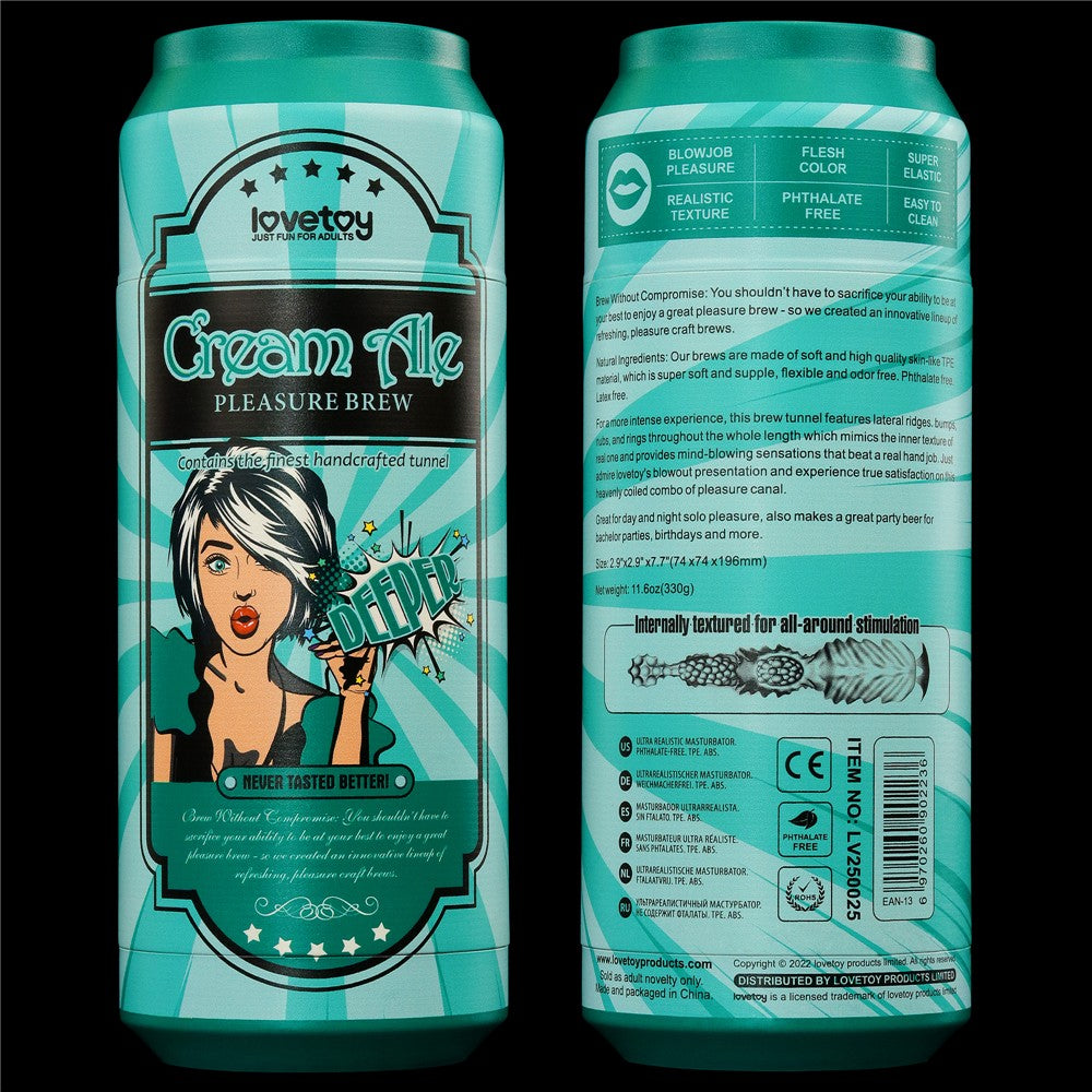 LOVETOY - PLEASURE BREW MASTURBATOR-CREAM ALE