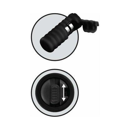 PIPEDREAM - FETISH FANTASY SERIES LIMITED EDITION VIBRATING SILICONE NIPPLE LASSOS BLACK