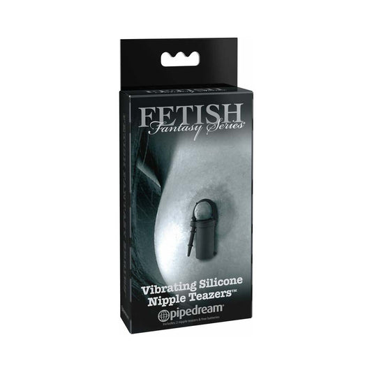 PIPEDREAM - FETISH FANTASY SERIES LIMITED EDITION VIBRATING SILICONE NIPPLE TEAZERS BLACK
