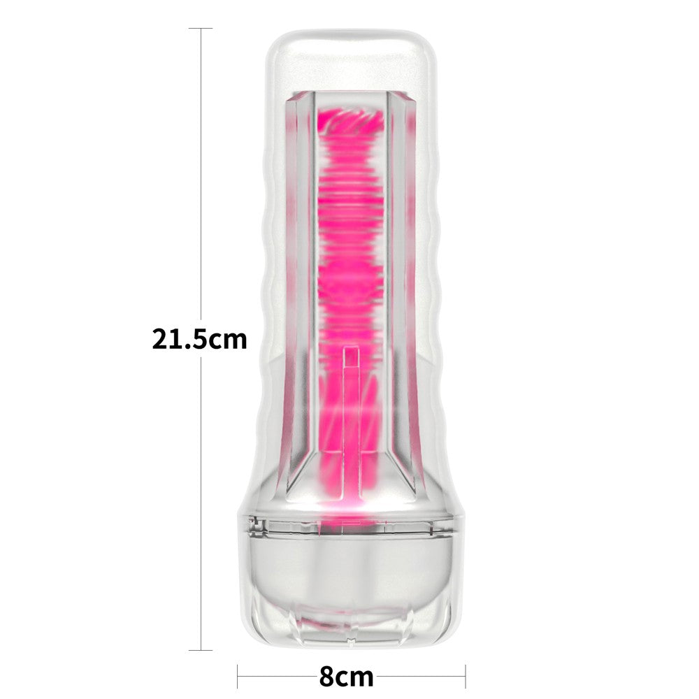 LOVETOY - 8.5'' LUMINO PLAY MASTURBATOR - PINK GLOW