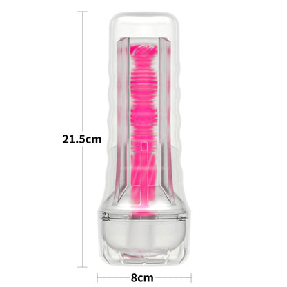 LOVETOY - 8.5'' LUMINO PLAY MASTURBATOR - PINK GLOW