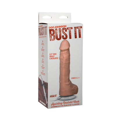 DOC JOHNSON - BUST IT SQUIRTING PENE REALISTA CON MANTEQUILLA DE NUECES DE 1 OZ