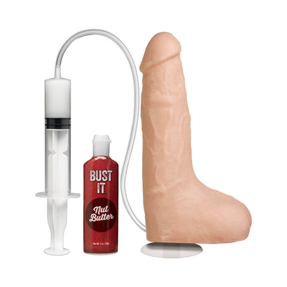 DOC JOHNSON - BUST IT SQUIRTING PENE REALISTA CON MANTEQUILLA DE NUECES DE 1 OZ
