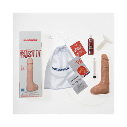 DOC JOHNSON - BUST IT SQUIRTING PENE REALISTA CON MANTEQUILLA DE NUECES DE 1 OZ