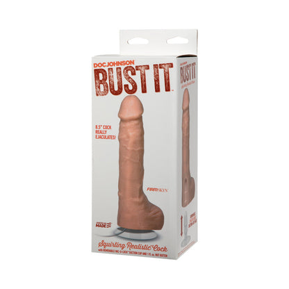 DOC JOHNSON - BUST IT SQUIRTING PENE REALISTA CON MANTEQUILLA DE NUECES DE 1 OZ