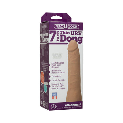 DOC JOHNSON - VAC U LOCK DONG FINO DE 7 PULGADAS ULTRASKYN