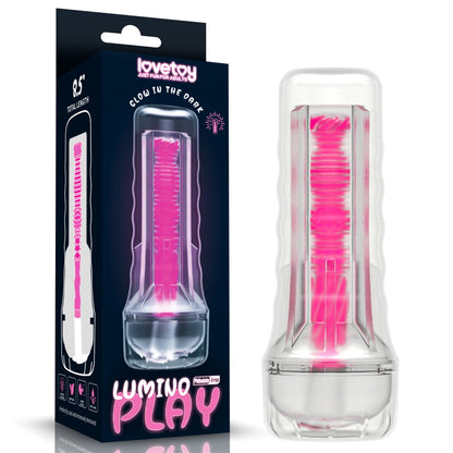 LOVETOY - 8.5'' LUMINO PLAY MASTURBATOR - PINK GLOW
