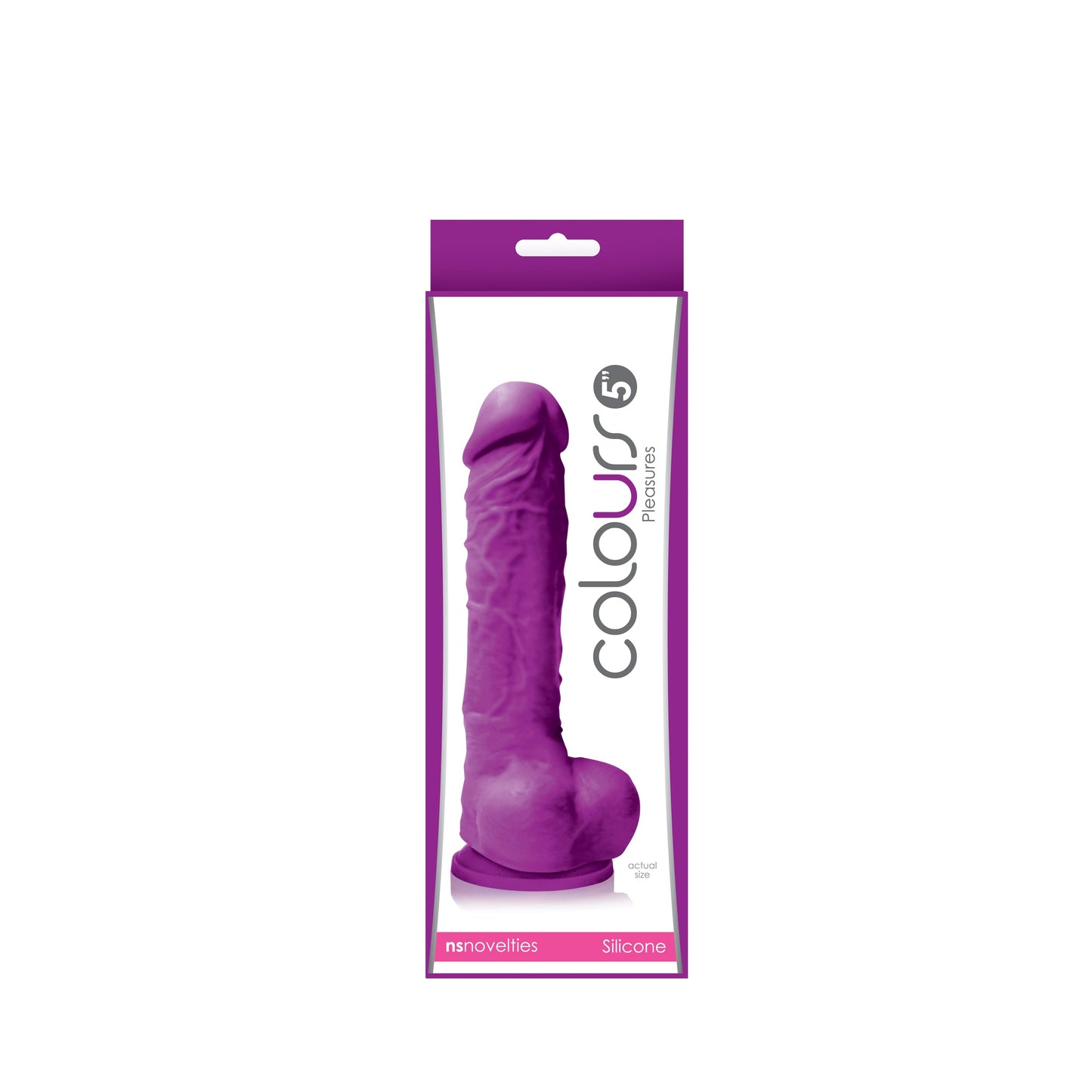 COLOURS PLEASURES 5 IN. DILDO PURPLE