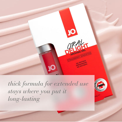 SYSTEM JO - JO ORAL DELIGHT GEL EXCITANTE FRESA SENSACIÓN 1 OZ.
