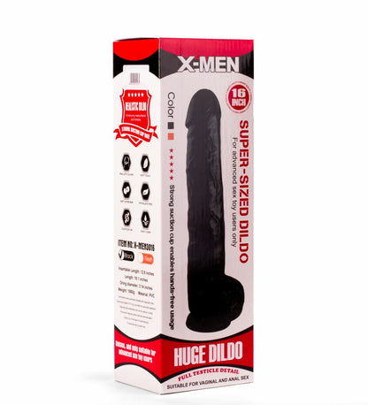 X-MEN - X-MEN 16" SUPER-SIZED DILDO BLACK