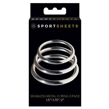 SPORTSHEETS METAL O-RING 3-PACK SILVER