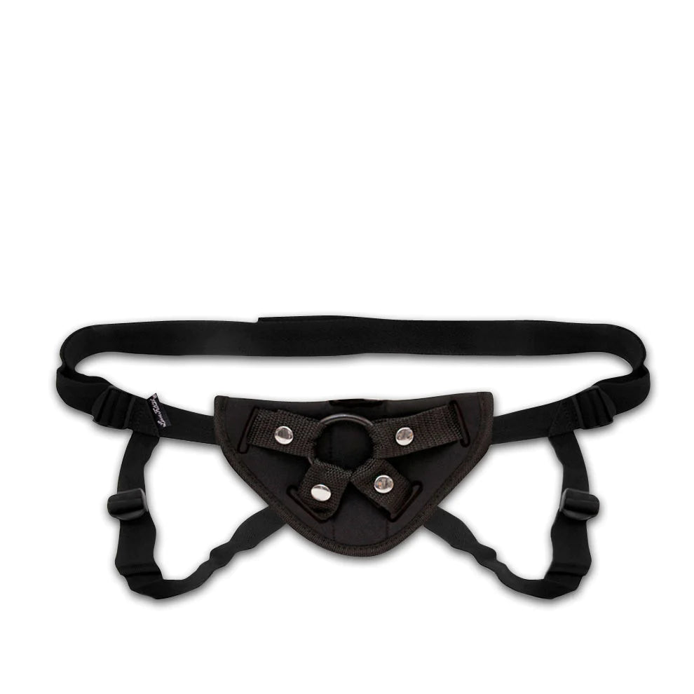 LUX FETISH NEOPRENE STRAP-ON HARNESS BLACK