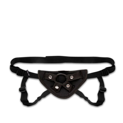 LUX FETISH NEOPRENE STRAP-ON HARNESS BLACK