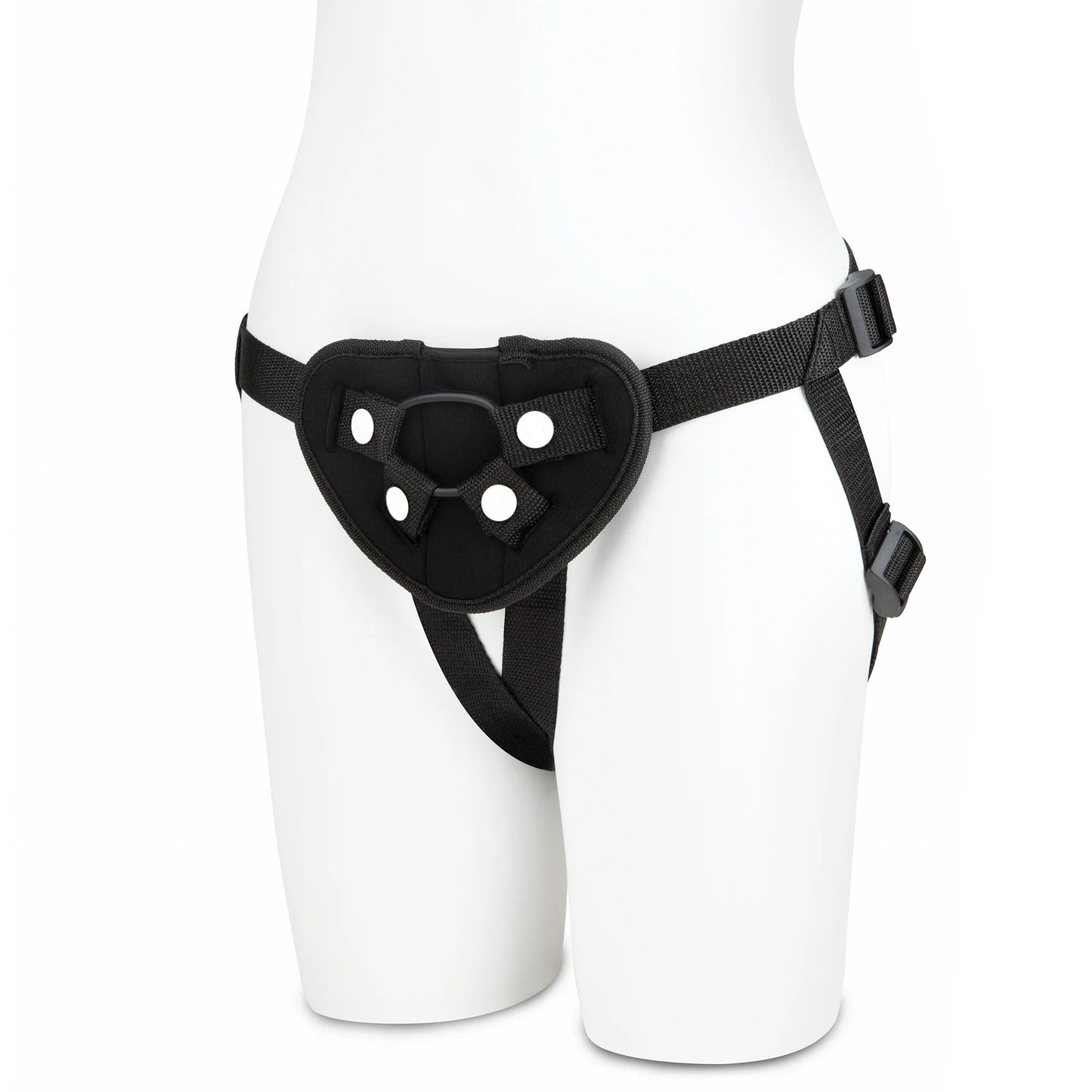 LUX FETISH NEOPRENE STRAP-ON HARNESS BLACK