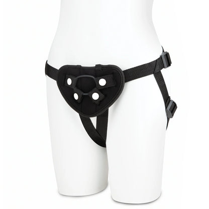 LUX FETISH NEOPRENE STRAP-ON HARNESS BLACK