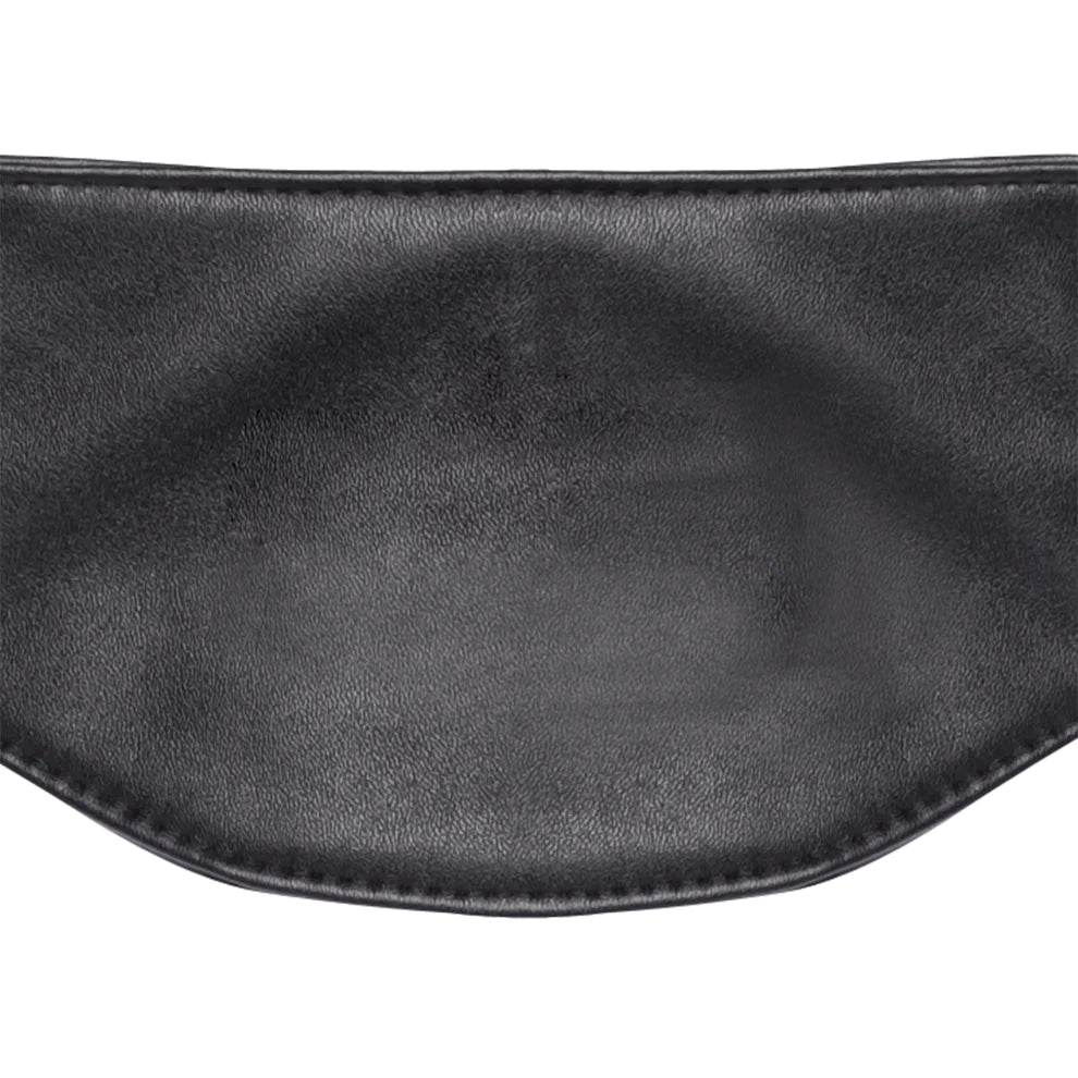 LUX FETISH PATENT LEATHER STRAP-ON HARNESS BLACK