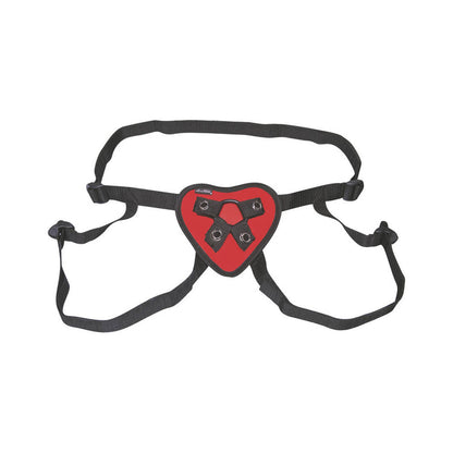 ELECTRIC EEL - LUX FETISH RED HEART STRAP-ON HARNESS