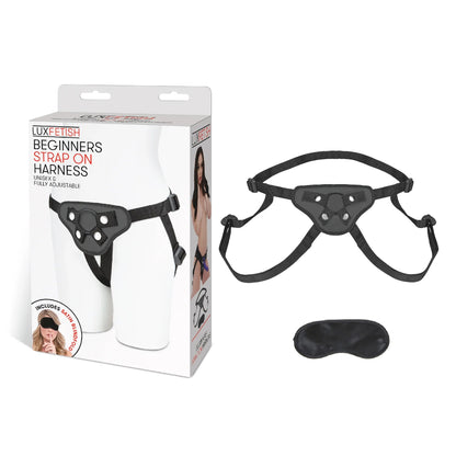LUX FETISH BEGINNERS STRAP-ON HARNESS BLACK