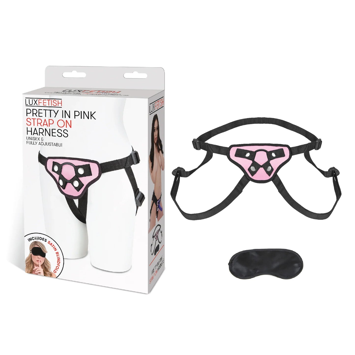 ELECTRIC EEL - LUX FETISH PRETTY IN PINK STRAP-ON HARNESS