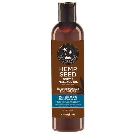 EARTHLY BODY - MASSAGE OIL MOROCCAN NIGHTS 8 OZ.