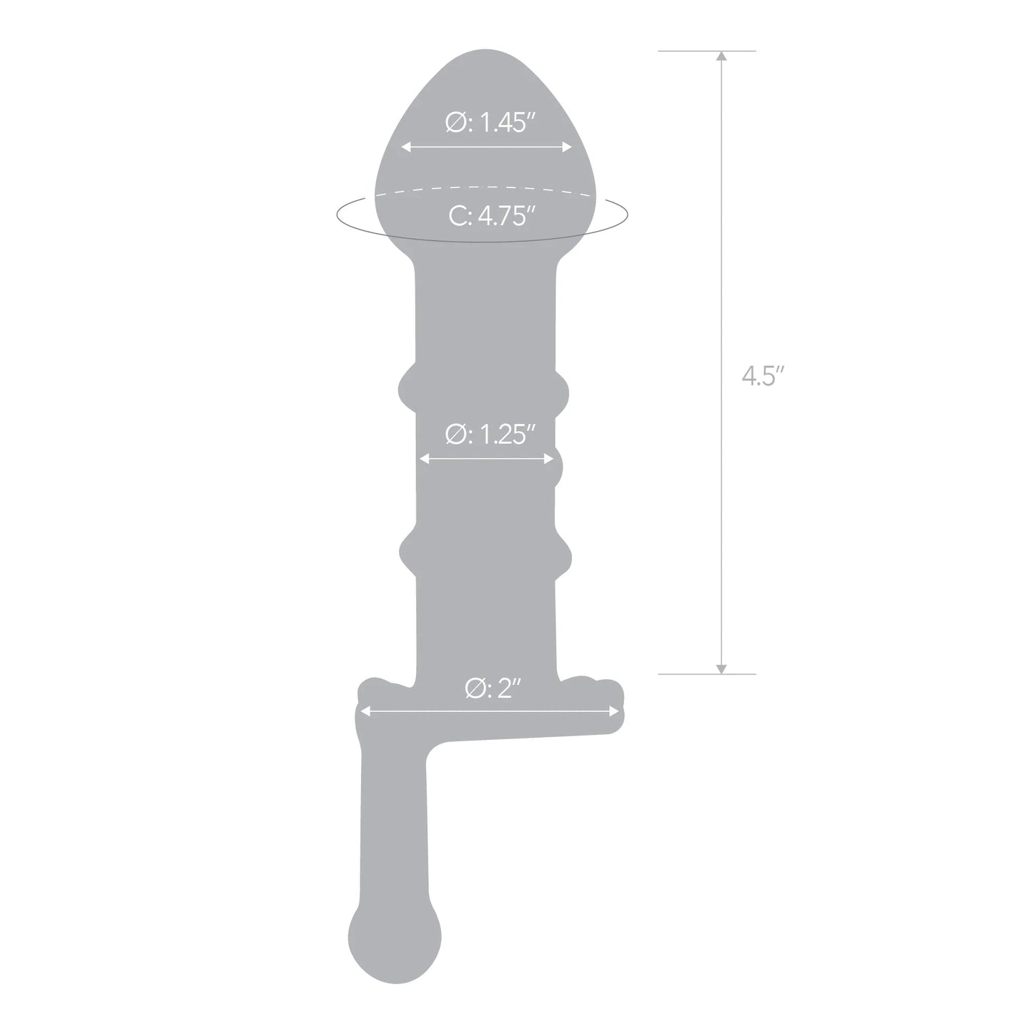 GLAS 6.5 IN. CANDY LAND JUICER ROTATING DILDO