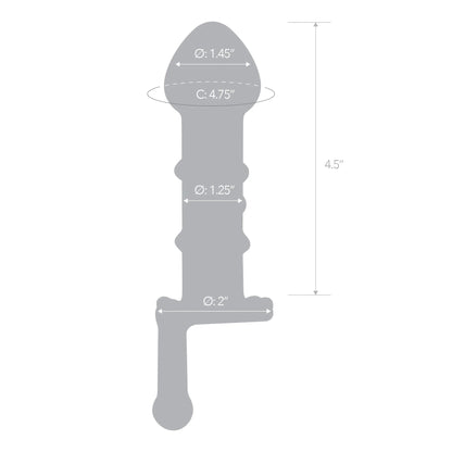 GLAS 6.5 IN. CANDY LAND JUICER ROTATING DILDO