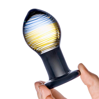 ELECTRIC EEL - GLAS 3.5 IN. GALILEO GLASS BUTT PLUG