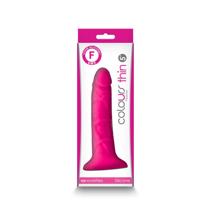 NS TOYS - COLOURS - PLEASURES - THIN 5" DILDO - PINK